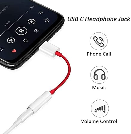 Genuine USB C To 3.5MM Headphone Jack Adapter Aluminum Type C To Audio Aux Stereo Cable Adapter