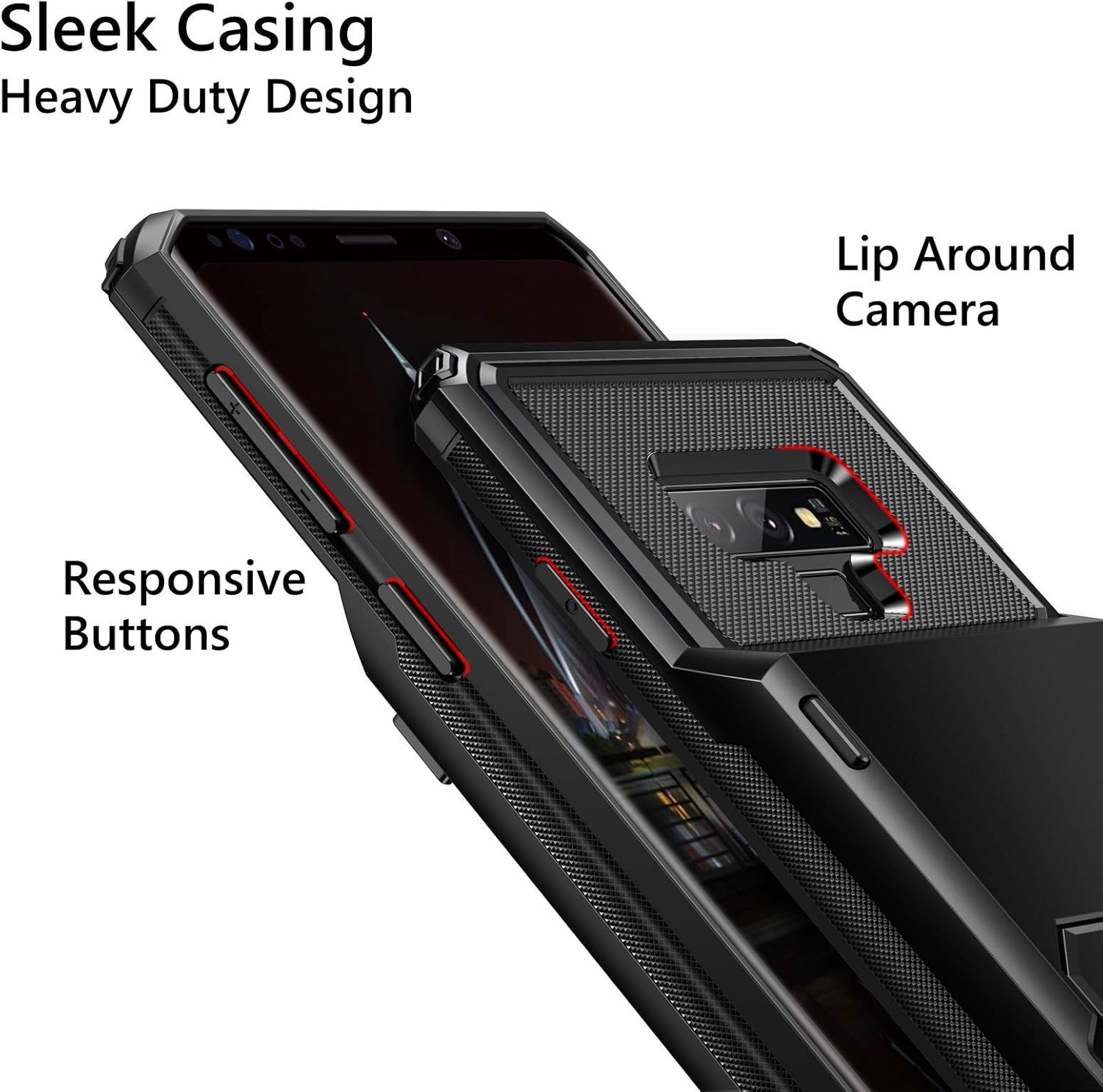 Vofolen Wallet Case for Samsung Galaxy Note 9 – 4 Card Slot Holder, Rugged Dual Layer Protective Cover