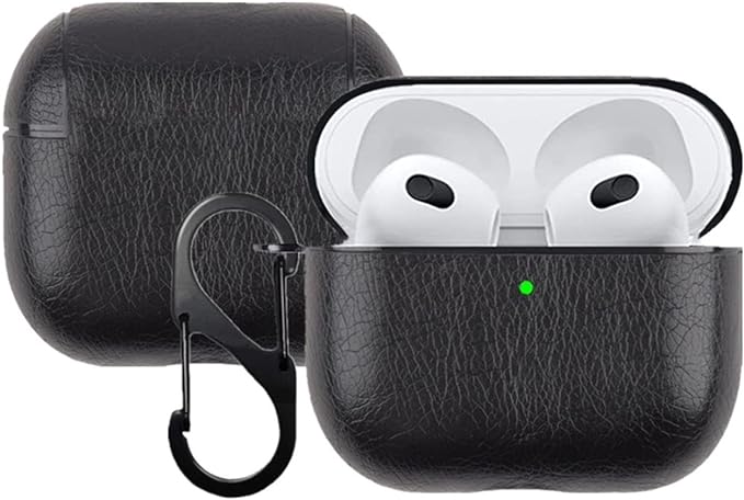 AirPods 3 Case Cover Leather Case Cover For AirPods 3 PU Leather Portable Protective Shockproof Cover For Apple AirPods 3