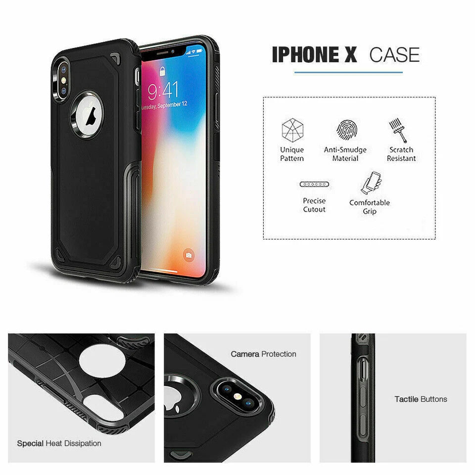 Iphone XS Max Shockproof Hybrid Case Cover