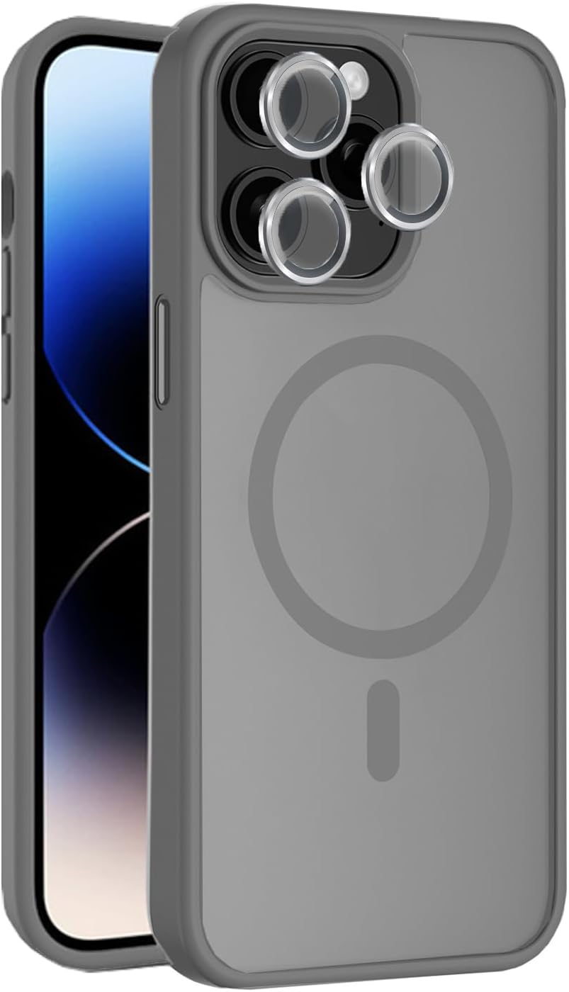 iPhone 15 Case with Camera Protective Film – Shockproof, Translucent & Anti-Slip Design