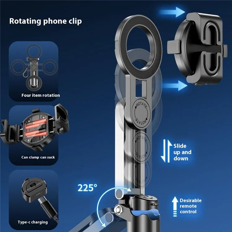 P15Mini Selfie Stick Tripod Phone Stand with Wireless Bluetooth Portable