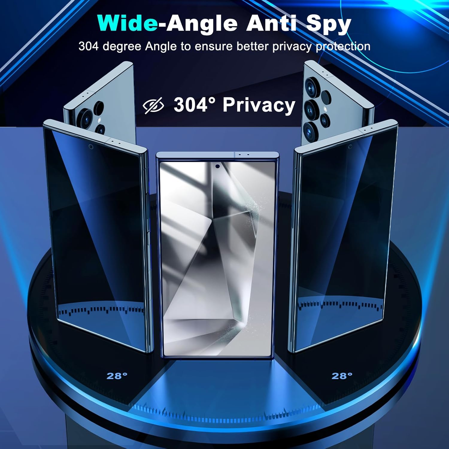 Samsung Galaxy S24 Privacy Screen Protector – Case-Friendly, No Edge Coverage