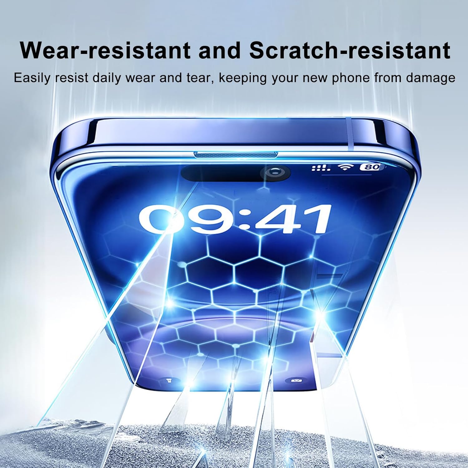 Apple iPhone 15 Clear Screen Protector – Case-Friendly, Bubble-Free, No Edge Coverage