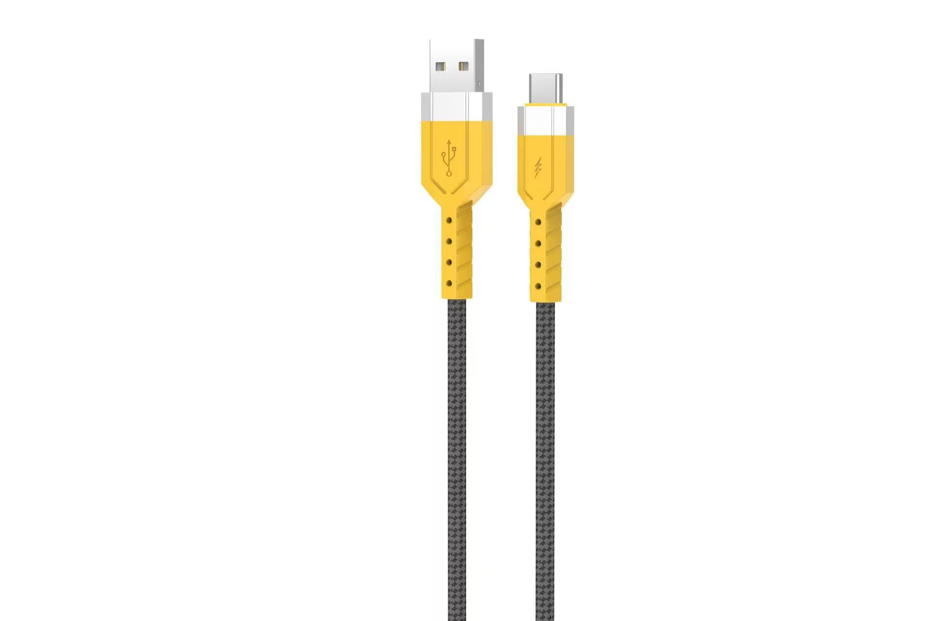 Heavy Duty Braided USB-A to USB-C Cable (1m) – 2.4A Fast Charging | Durable & Tangle-Free