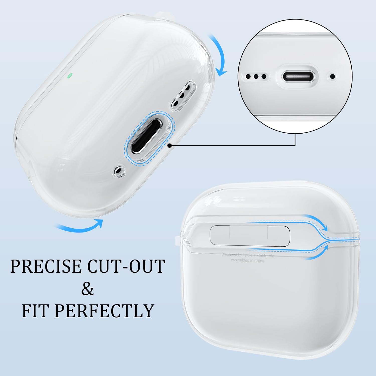 Apple AirPods 4 Cover - Anti-Scratch TPU Clear Hard Case