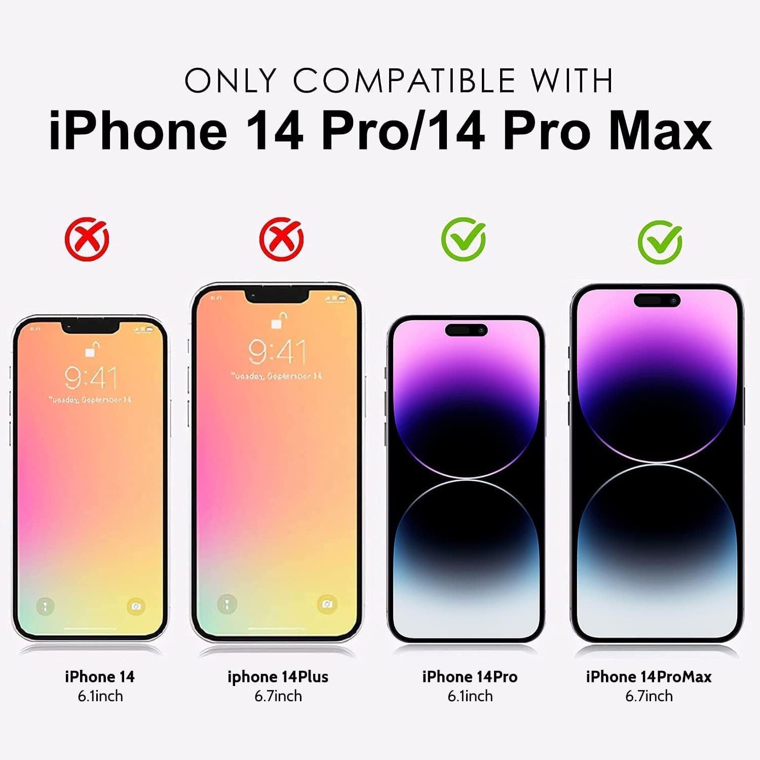 Camera Lens Screen Protector for iPhone 14 Pro / 14 Pro Max / 15 Pro / 15 Pro Max / 16 Pro / 16 Pro Max – 9H Hardness Transparent HD Tempered Glass