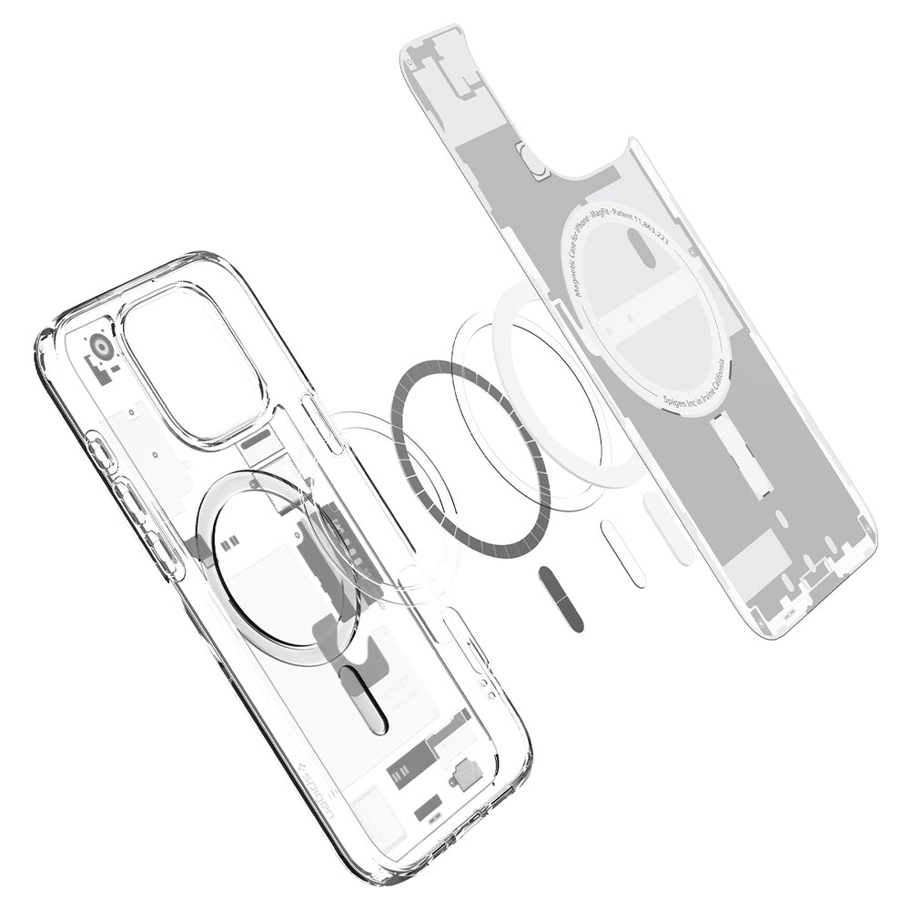 SPIGEN Ultra Hybrid Neo One MagFit for iPhone 15, Compatible with MagSafe Magnetic Ring, Sleek Internal Design Air Cushion TPU Bumper Raised Edges Cover