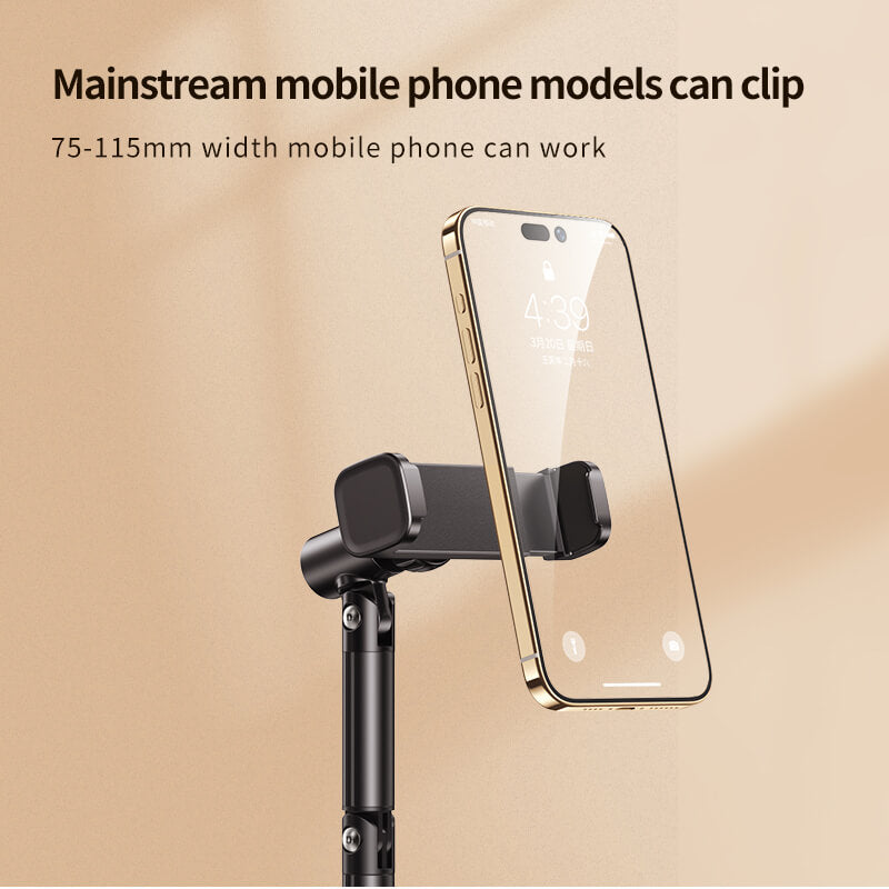 Phone Holder 360° Rotatable Live Broadcast Bracket Height Adjustable Desktop Mobile Phone Stand for iPhone Samsung Phone Holder
