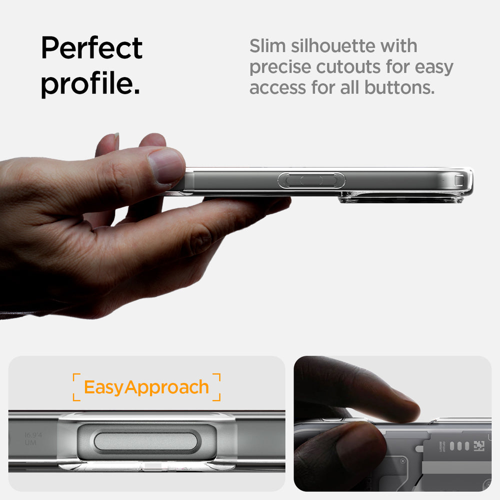 SPIGEN Ultra Hybrid Neo One MagFit for iPhone 15, Compatible with MagSafe Magnetic Ring, Sleek Internal Design Air Cushion TPU Bumper Raised Edges Cover