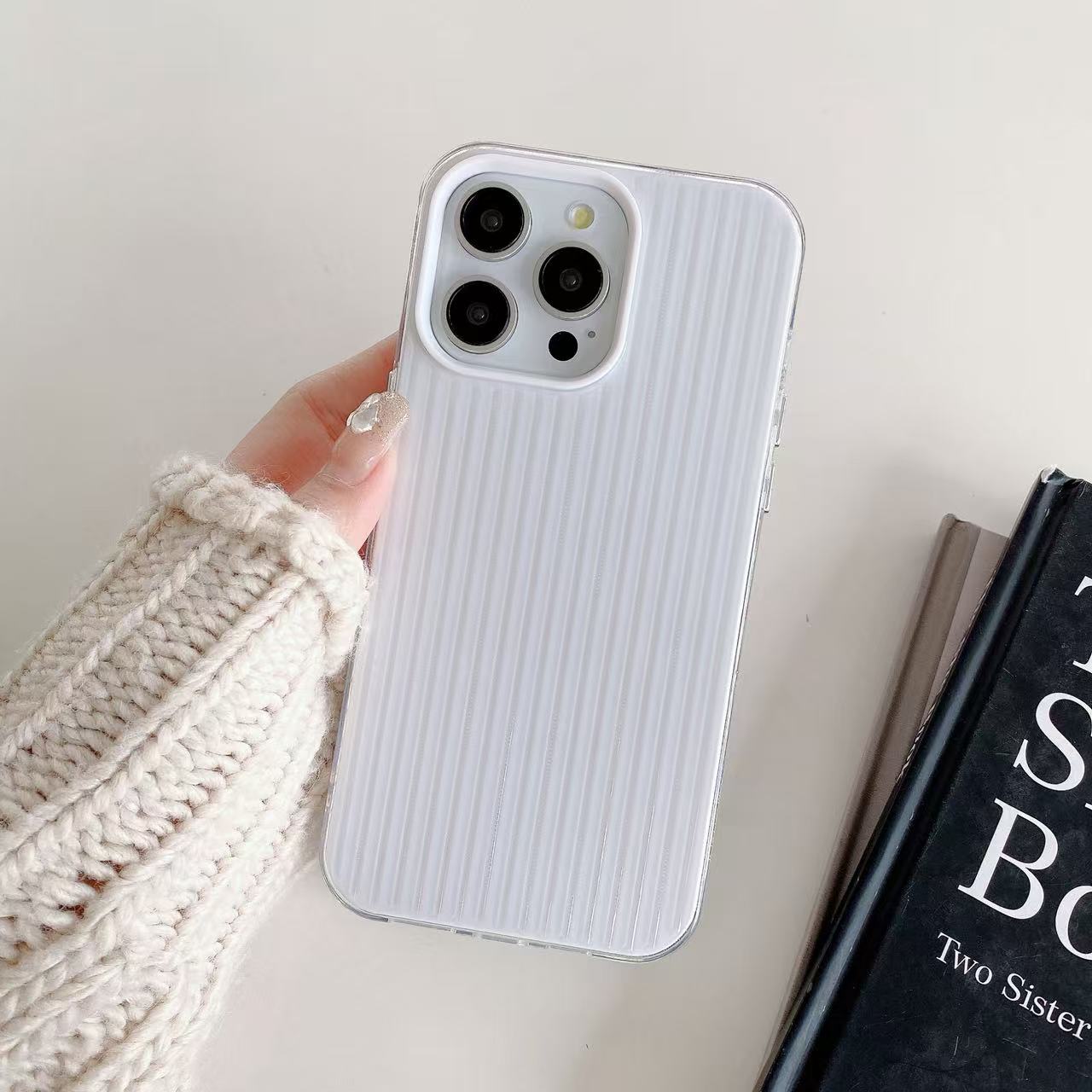 Two piece clear/black 16 Liquid TPU Silicone Case for iPhone Sporty 16