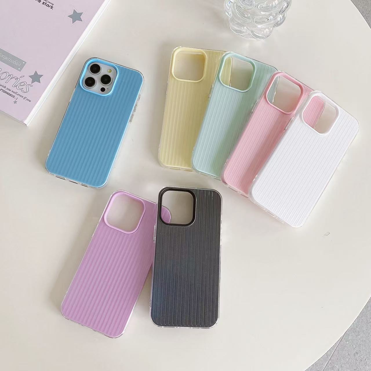 Two piece clear/black 16 Liquid TPU Silicone Case for iPhone Sporty 16