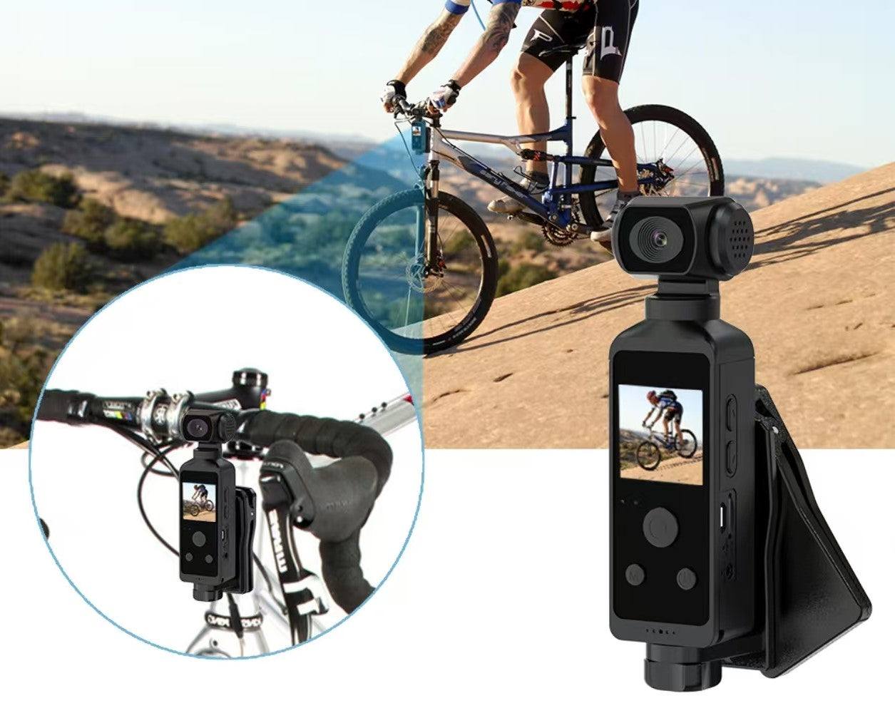 4k Action Camera, 1.3in HD Screen WiFi Vlogging Camera with 4K/30FPS Video, Anti Shaking, 270° Rotating Lens & Mic, Waterproof Outdoor Digital Camera, Body Camera for Photography
