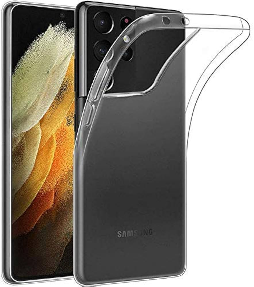 Silicon Clear Back case soft cover for Samsung Phone