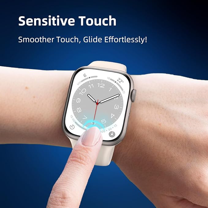 9D FULL COVER SCREEN PROTECTOR APPLE WATCH (2pack)