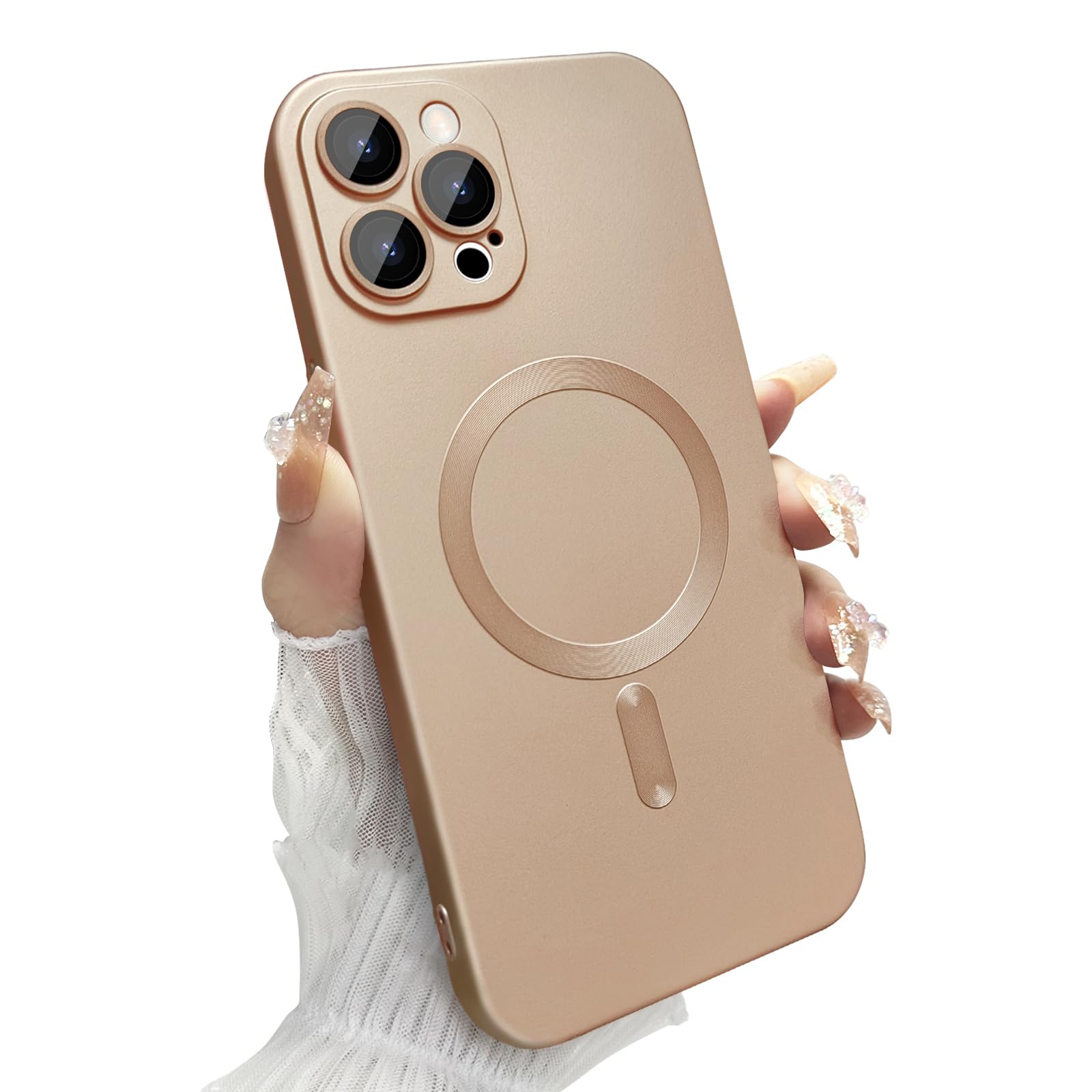 MagSafe Magnetic Case For iPhone 12 Pro max / 12 Pro Camera Lens Protector Aluminum Body