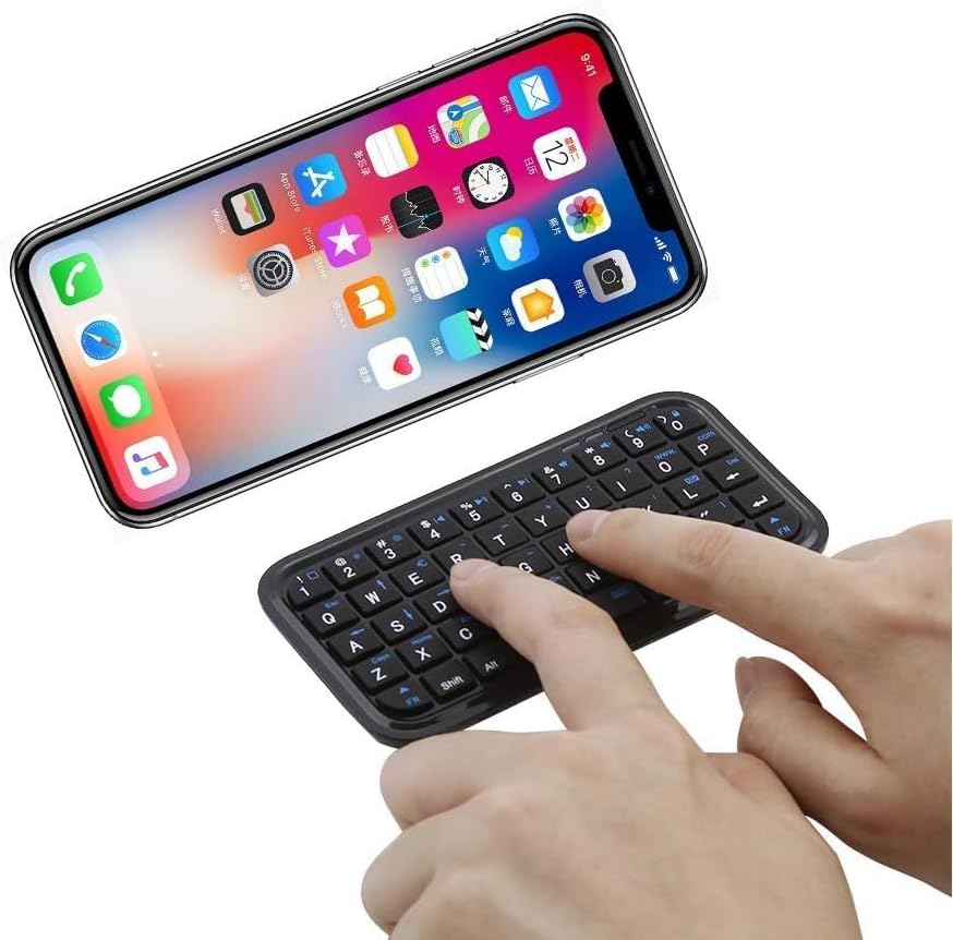 Pbuddy Original Bluetooth 3.0 Keyboard,Rechargeable Mini Slim Travel Size Wireless Pocket Keypad Small Portable 49 Keys Keyboard for PC Notebook Tablets Smartphones