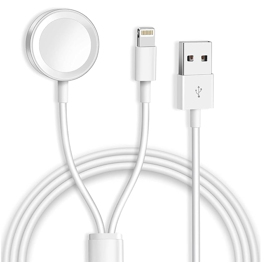 2-in-1 Charging Cable 1.2m – USB to Lightning & Apple Watch Magnetic Charger