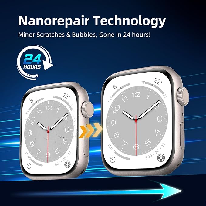 9D FULL COVER SCREEN PROTECTOR APPLE WATCH (2pack)