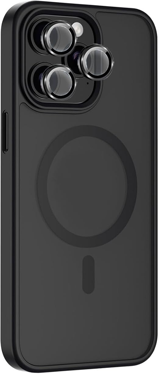 iPhone 15 Case with Camera Protective Film – Shockproof, Translucent & Anti-Slip Design