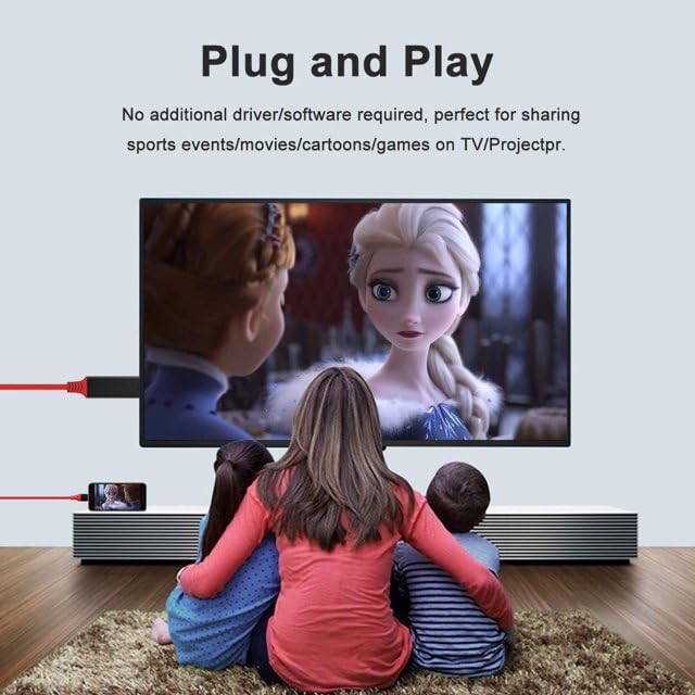 Pbuddy USB Type C to HDMI-Compatible Mirroring Charging Cable 4K for Android Phone