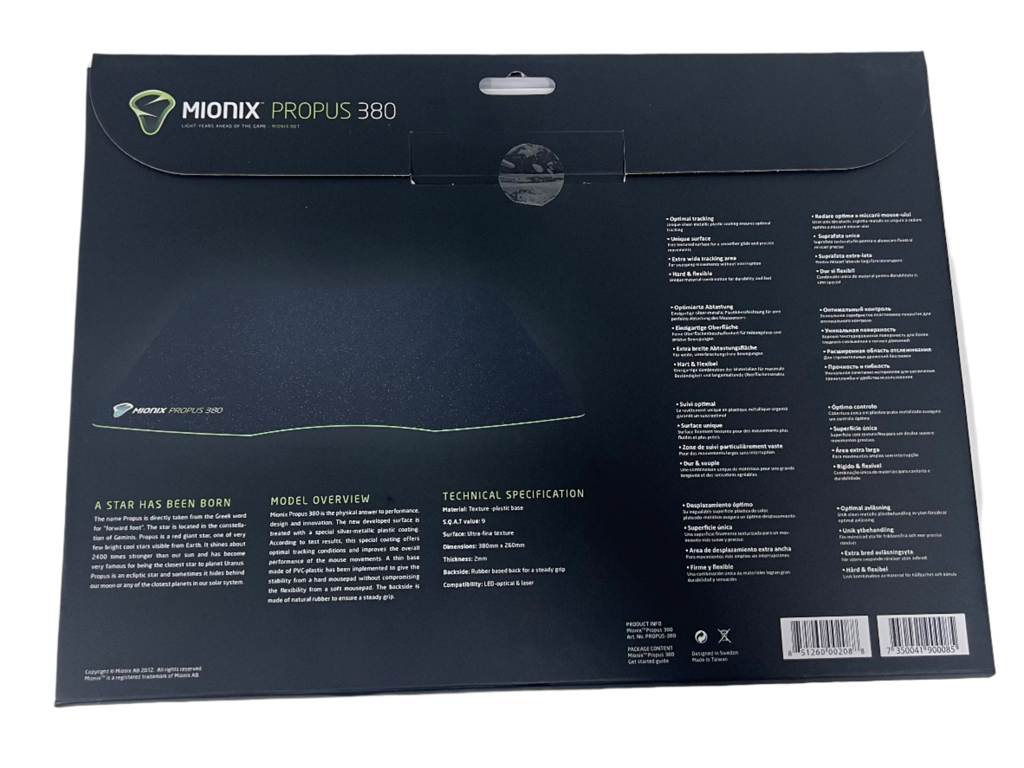 Mionix Propus 380 Gaming Mousepad – Smooth, Precise & Water-Repellent
