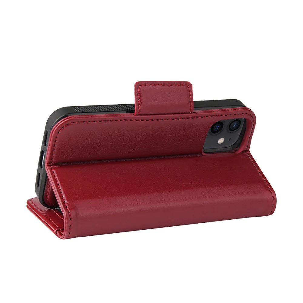 Magnetic Split PU Leather Flip Wallet Cover Case for iPhone XR