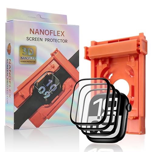 Screen Protector for Apple Watch Series 10 (46mm) – Bubble Free Auto-Alignment Kit - Pack of 3 screen protectors