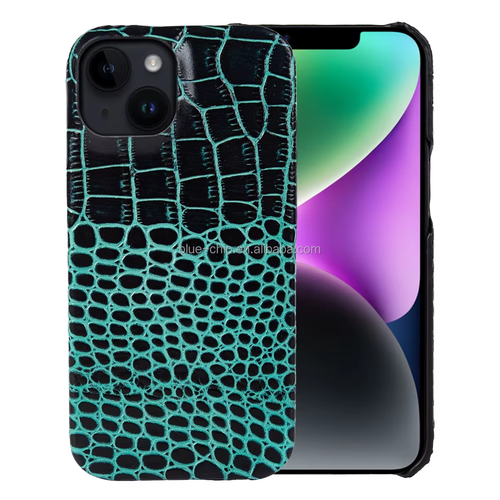 Alligator Pattern Leather Case for iPhone 14 Pro