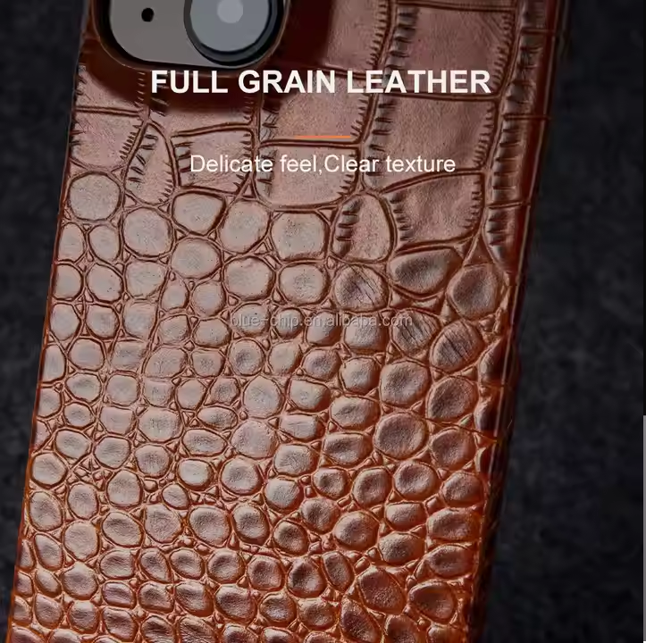 Alligator Pattern Leather Case for iPhone 14 Pro