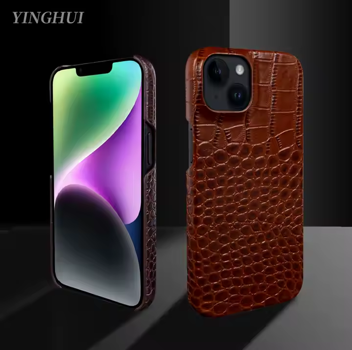 Alligator Pattern Leather Case for iPhone 14 Pro