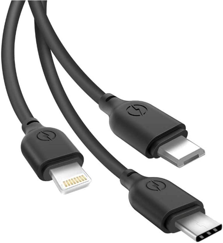 XO 3-in-1 Charging Cable 2.1 A USB iPhone Cable + USB-C + Micro USB Cable Data Cable