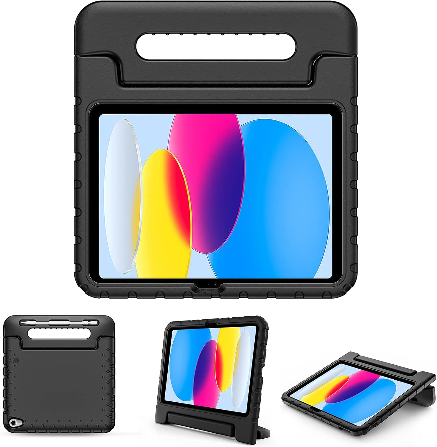 Kids Shockproof Foam Stand Case Cover for iPad 10th Gen (2022) – Durable, Lightweight, and Fun