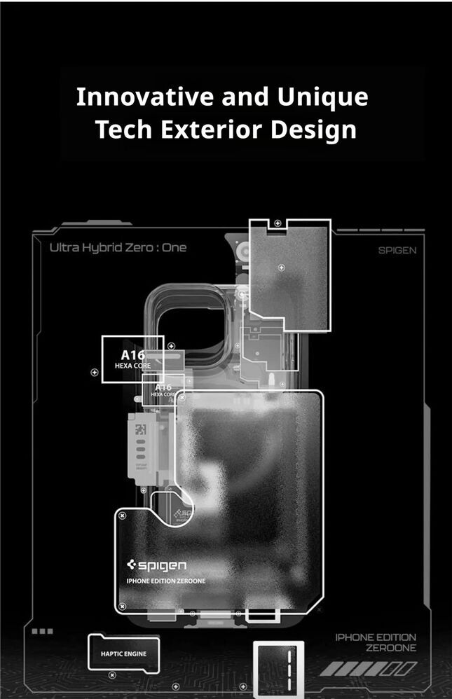 SPIGEN Ultra Hybrid Neo One MagFit for iPhone 16, Compatible with MagSafe Magnetic Ring, Sleek Internal Design Air Cushion TPU Bumper Raised Edges Cover