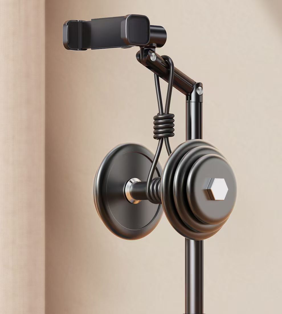Phone Holder 360° Rotatable Live Broadcast Bracket Height Adjustable Desktop Mobile Phone Stand for iPhone Samsung Phone Holder